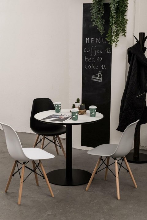 Krzesło Loft Czarne, skandynawskie, nowoczesne Krzesło Loft Czarne, skandynawskie, nowoczesne