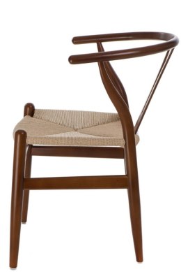 Krzesło Provanse, drewniane do salonu, brązowe