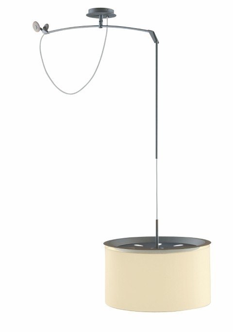 Lampa Finger Mov klosz beż, śr. 45 cm Lampa Finger Mov klosz beż, śr. 45 cm