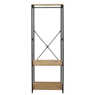 REGAŁ FERROCA, GARDEROBA, SZAFA, PÓŁKA, LOFT, INDUSTRIALNY, DĄB, DO SALONU