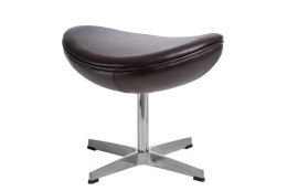 Podnóżek brązowy ciemny skóra Premium