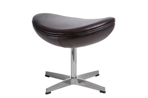 Podnóżek brązowy ciemny skóra Premium