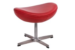 Podnóżek czerwony skóra 65