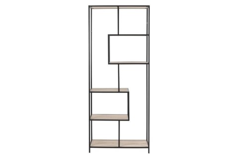 Regał Seaford II Dąb Sonoma, wysoki, metalowy, MDF Regał Seaford II Dąb Sonoma, wysoki, metalowy, MDF
