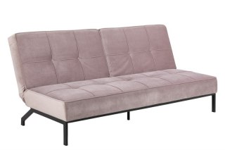 SOFA RÓŻOWA LUVIANA, GLAMOUR, TAPICEROWANA, METALOWY STELAŻ, DO SALONU