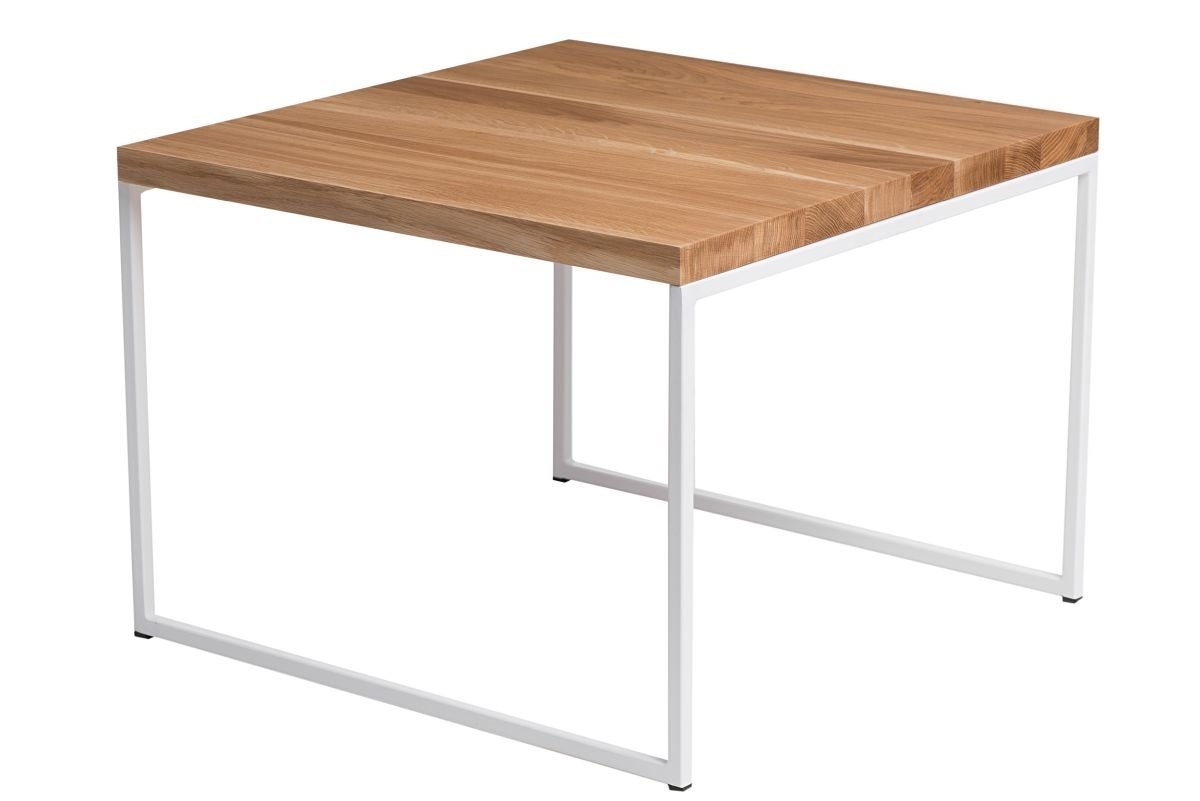 Stolik Kwadratowy 60x60, dębowy 15 mm, płozy Stolik Kwadratowy 60x60, dębowy 15 mm, płozy