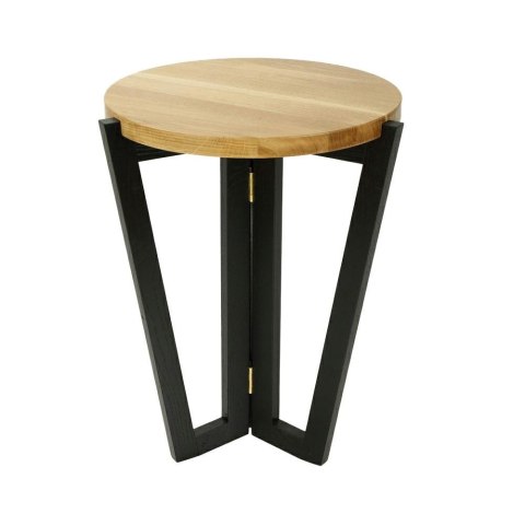 Stolik Windmill Round 450 Black natural top Stolik Windmill Round 450 Black natural top