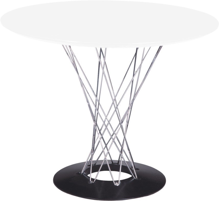 Stół okrągły, biały, FI 100 cm, metalowe nogi Stół okrągły, biały, FI 100 cm, metalowe nogi