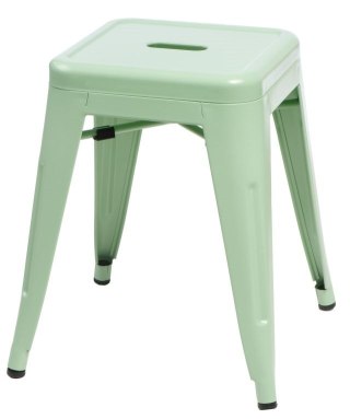 Metalowy Taboret ArtPro zielony INDUSTRIALNY