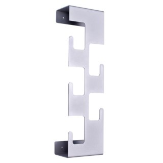 Wieszak Zip szary, METALOWY, na ścianę 3D