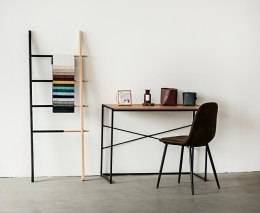 Biurko DENMARK Dąb, solidne, metalowe, proste, 1m