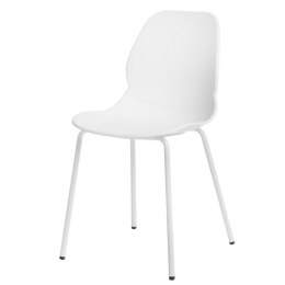 Krzesło Białe, elastyczne, nowoczesne, metalowe n.