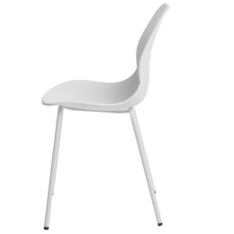 Krzesło Białe, elastyczne, nowoczesne, metalowe n.
