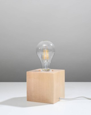 INDUSTRIALNA LAMPKA BIURKOWA - ARIZ, DREWNO, NIETYPOWA