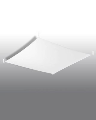 NOWOCZESNY BIAŁY PLAFON, SZKŁO, SALON, 105 cm, G13