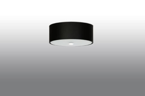 NOWOCZESNY CZARNY PLAFON, OKRĄGŁY, 30 cm, 3 x E27 NOWOCZESNY CZARNY PLAFON, OKRĄGŁY, 30 cm, 3 x E27