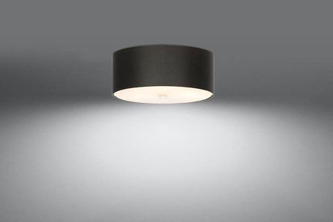 NOWOCZESNY CZARNY PLAFON, OKRĄGŁY, 30 cm, 3 x E27 NOWOCZESNY CZARNY PLAFON, OKRĄGŁY, 30 cm, 3 x E27