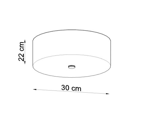 NOWOCZESNY CZARNY PLAFON, OKRĄGŁY, 30 cm, 3 x E27 NOWOCZESNY CZARNY PLAFON, OKRĄGŁY, 30 cm, 3 x E27