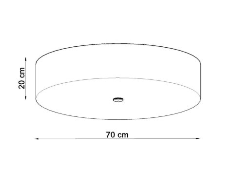 NOWOCZESNY BIAŁY PLAFON, OKRĄGŁY, 70 cm, 6 x E27 NOWOCZESNY BIAŁY PLAFON, OKRĄGŁY, 70 cm, 6 x E27