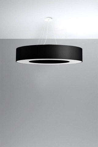 Żyrandol SATURNO 90 czarny