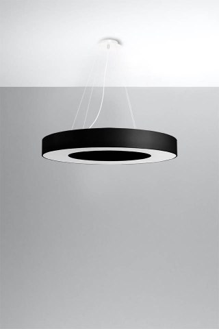 ŻYRANDOL AURA, LAMPA WISZĄCA OKRĄGŁA, NOWOCZESNA, SLIM, DO SALONU, LOFT