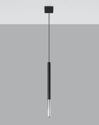 Lampa wisząca MOZAICA 1 czarny/chrom