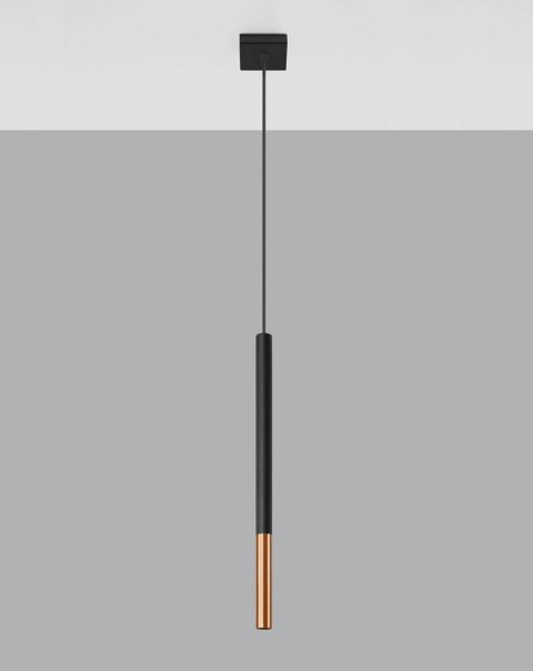 Lampa wisząca MOZAICA 1 czarny/miedź Lampa wisząca MOZAICA 1 czarny/miedź