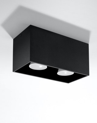 PLAFON LAMPA SUFITOWA LUMINOS, NOWOCZESNA, 2X ŻARÓWKA, ALUMINIUM, DESIGN