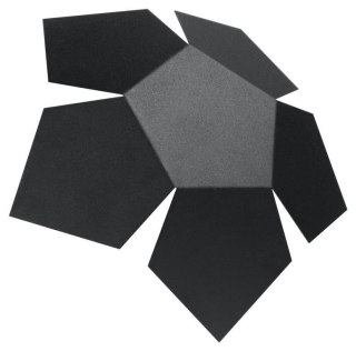NOWOCZESNY CZARNY KINKIET PENTA, ŚWIATŁO NA ŚCIANĘ, 30 cm