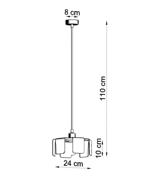 Lampa wisząca TULIP czarny Lampa wisząca TULIP czarny