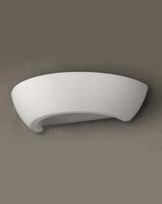 NOWOCZESNY KINKIET CERAMICZNY, POZIOMY, BIAŁY