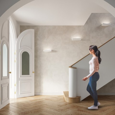 KINKIET CERAMICZNY LUMINOS, LAMPA ŚCIENNA, NOWOCZESNA, DO SALONU, DESIGN