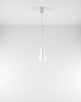 Lampa wisząca DIEGO 1 biała