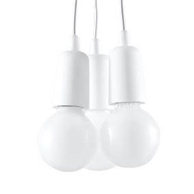 Lampa wisząca DIEGO 3 biała