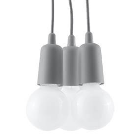 Lampa wisząca DIEGO 3 szara