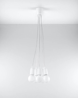 Lampa wisząca DIEGO 5 biała