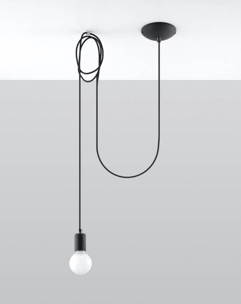 Lampa wisząca EDISON 1 LONG czarny Lampa wisząca EDISON 1 LONG czarny