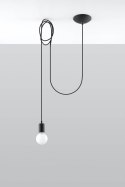 Lampa wisząca EDISON 1 LONG czarny