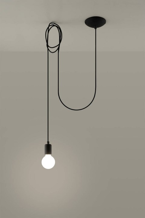 Lampa wisząca EDISON 1 LONG czarny Lampa wisząca EDISON 1 LONG czarny