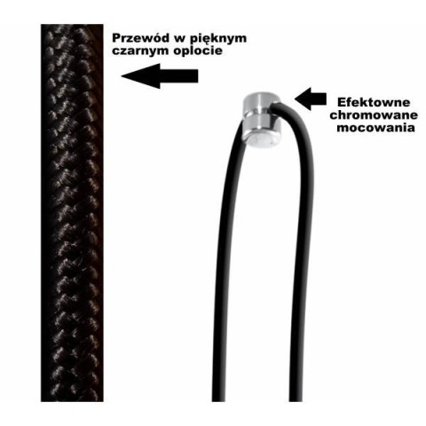Lampa wisząca EDISON 1 LONG czarny Lampa wisząca EDISON 1 LONG czarny
