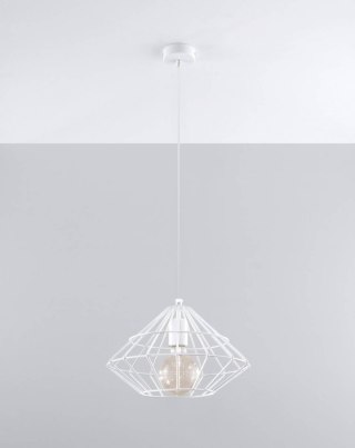 LAMPA WISZĄCA STELLATO, STALOWA, LOFT, DIAMENT, INDUSTRIALNA, NOWOCZESNA