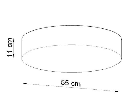UNIWERSALNY OKRĄGŁY PLAFON 55 cm BIAŁY, DO SALONU UNIWERSALNY OKRĄGŁY PLAFON 55 cm BIAŁY, DO SALONU