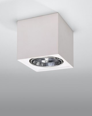 PLAFON CERAMICZNY CERAMICA, LAMPA SUFITOWA, KWADRATOWA, NOWOCZESNA, POLSKA