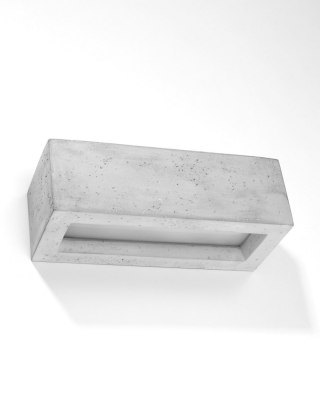KINKIET BETONOWY LUCIDO, LAMPA ŚCIENNA, LOFT, NATYNKOWY, GÓRA DÓŁ, SZARY