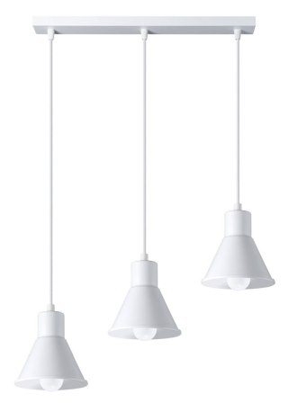 LAMPA WISZĄCA LUMINAR, ŻYRANDOL, NOWOCZESNA, CZARNA, BIAŁA, SALON, LOFT