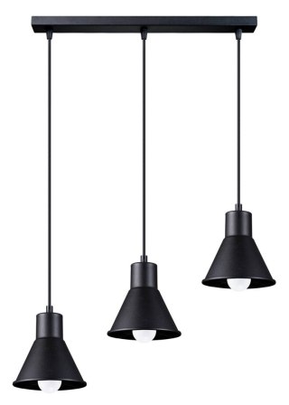 LAMPA WISZĄCA LUMINAR, NOWOCZESNA, SUFITOWA, CZARNA, BIAŁA, SALON, LOFT