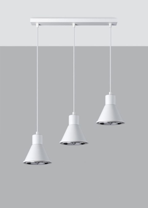 Lampa wisząca TAZILA 3 biała [ES111]