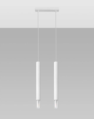LAMPA WISZĄCA PUNKTOWA LUMINA, LOFT, NOWOCZESNA, SZKLANA, CZARNA, BIAŁA