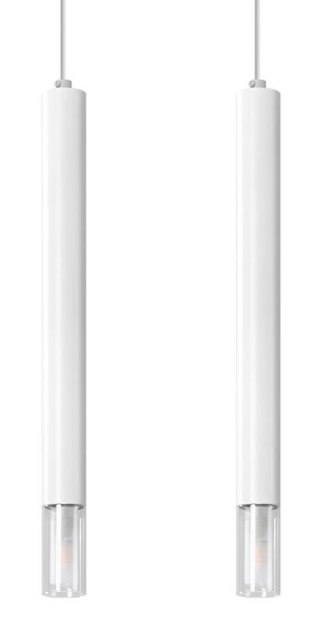LAMPA WISZĄCA PUNKTOWA LUMINA, LOFT, NOWOCZESNA, SZKLANA, CZARNA, BIAŁA