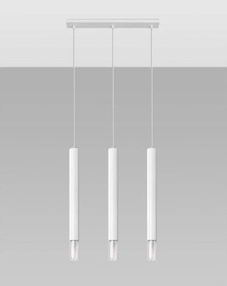 LAMPA WISZĄCA PUNKTOWA LUMINA, LOFT, NOWOCZESNA, CZARNA, BIAŁA, STAL, SZKŁO